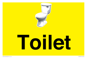 Toilet Sign Dementia Friendly Yellow